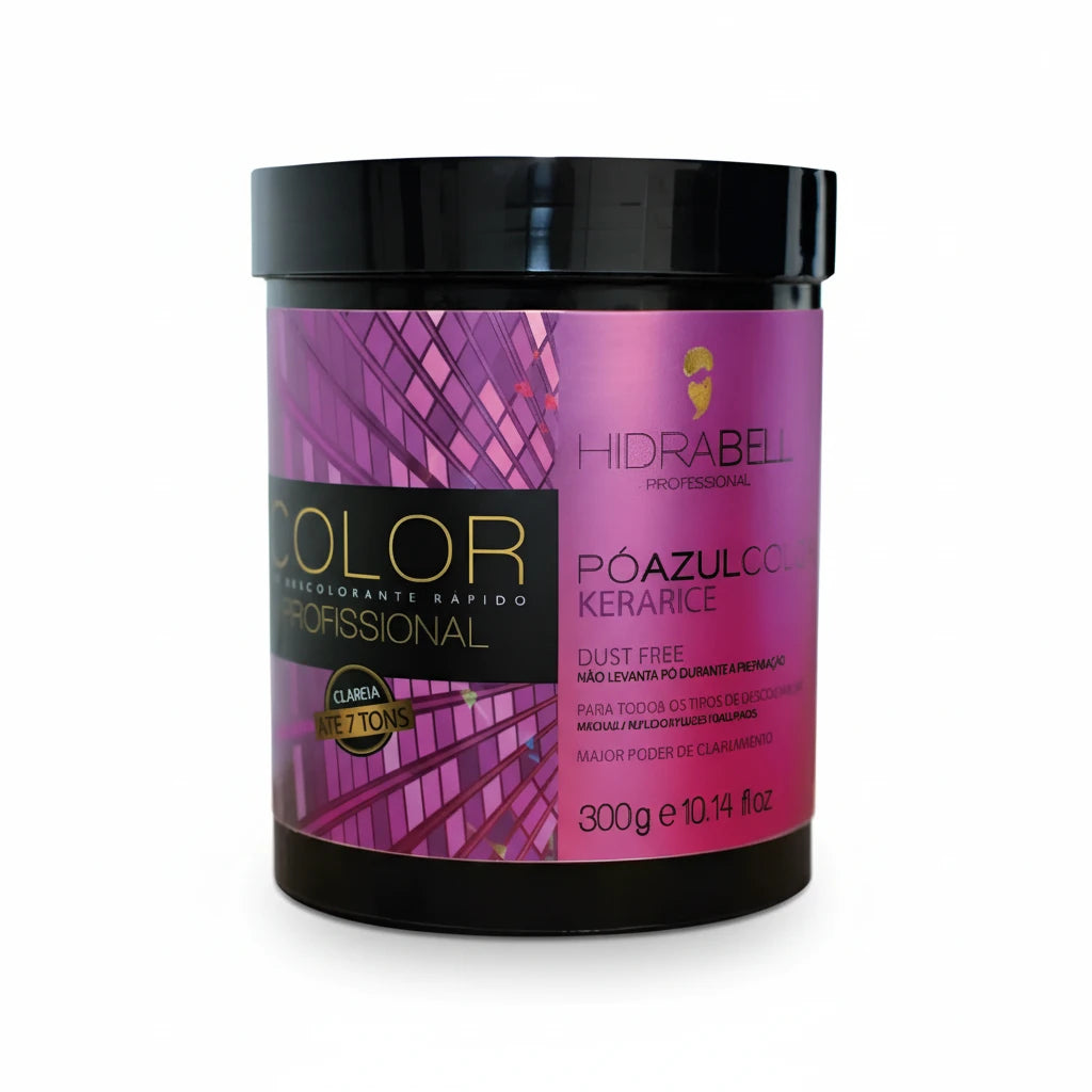 PÓ AZUL COLOR COM KERARICE - HIDRABELL - 300G