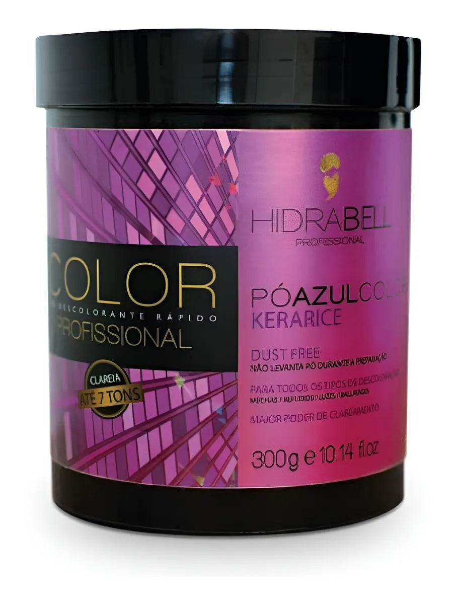 PÓ AZUL COLOR COM KERARICE - HIDRABELL - 300G