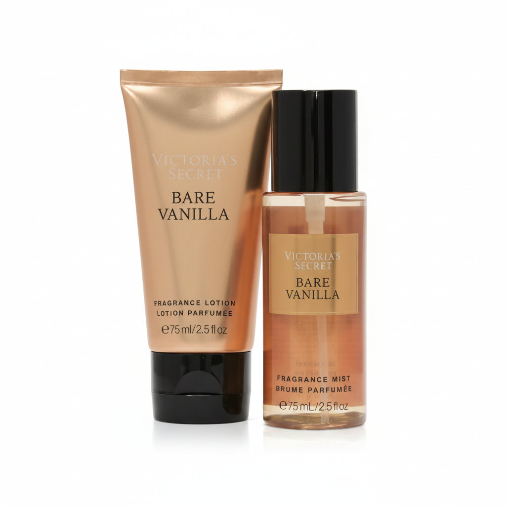 KIT BARE VANILLA - VICTORIA´S SECRET - BODY SPLASH E CREME CORPORAL - 75ML X 2