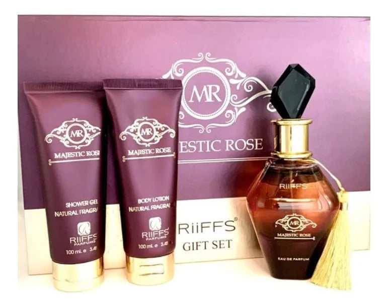RIFFIS - MAJAESTIC ROSE -EAU PARFUM - SHOWER GEL - BODY LOTION