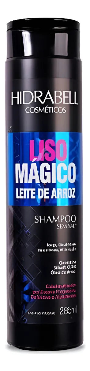 LISO MÁGICO LEITE DE ARROZ - HIDRABELL - SHAMPOO - 285ML