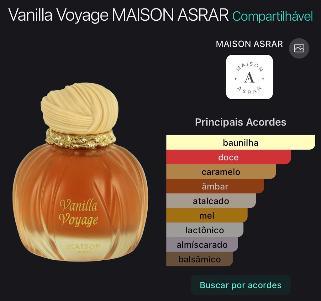 Vanilla Voyage Maison Asrar EDP 100ml
