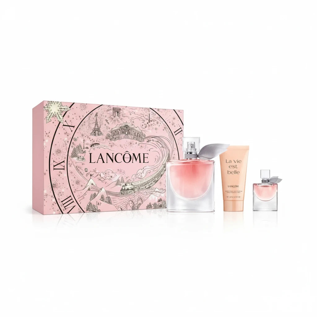 KIT LA VIE EST BELLE - LANCÔME - EAU DE PARFUM - 4ML - 100ML - LAIT DE PARFUM 50ML