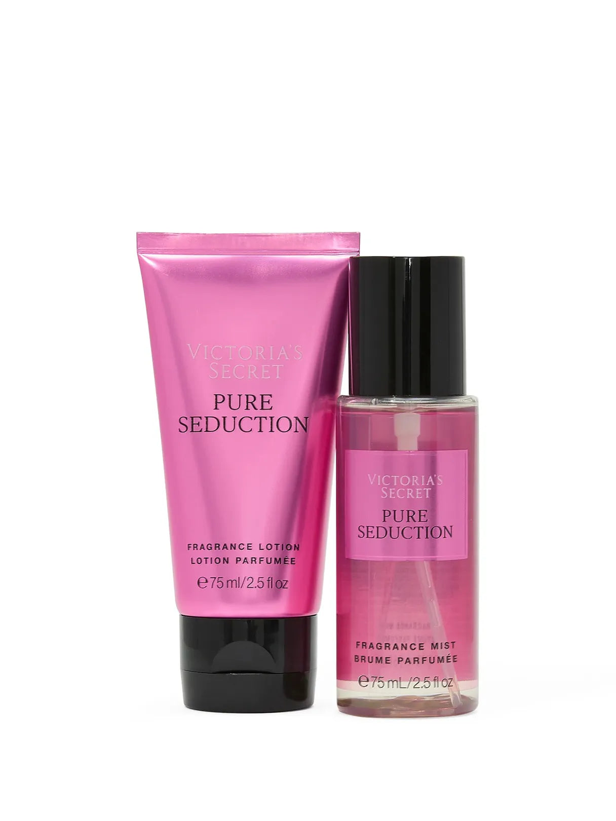KIT PURE SEDUCTION - VICTORIA´S SECRET - BODY SPLASH E CREME CORPORAL - 75ML X 2