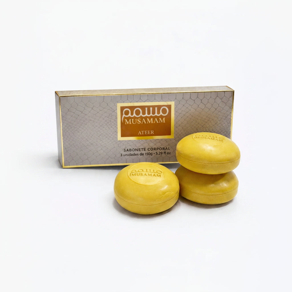 QAWA MUSAMAM - AFEER - SABONETE  CORPORAL - 150 G