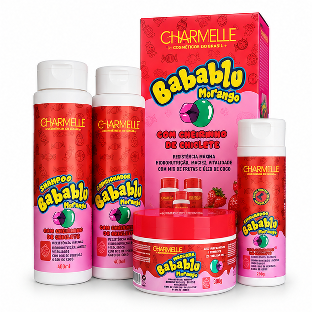 Kit Capilar Babablu Morango
