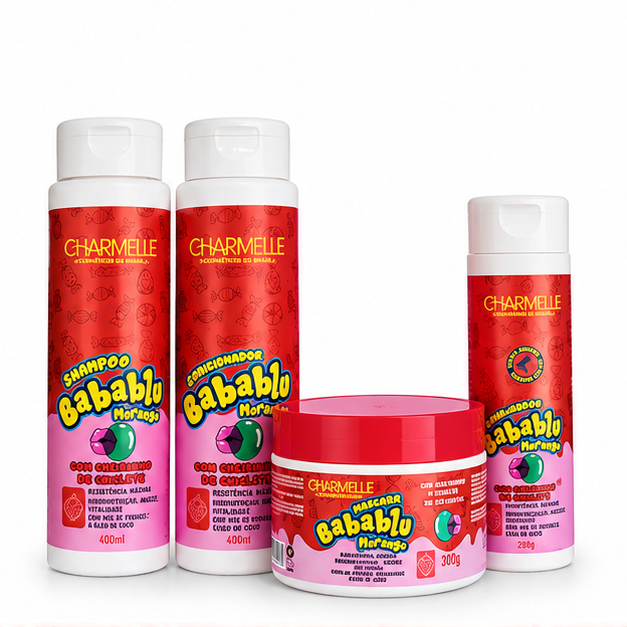 Kit Capilar Babablu Morango