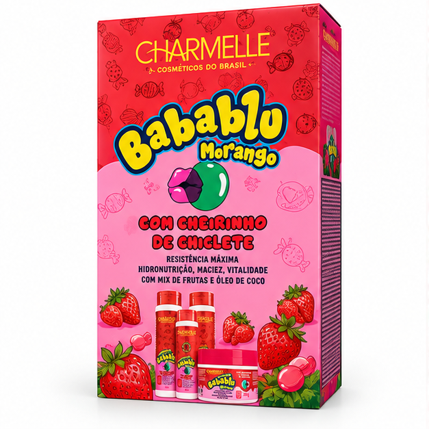 Kit Capilar Babablu Morango